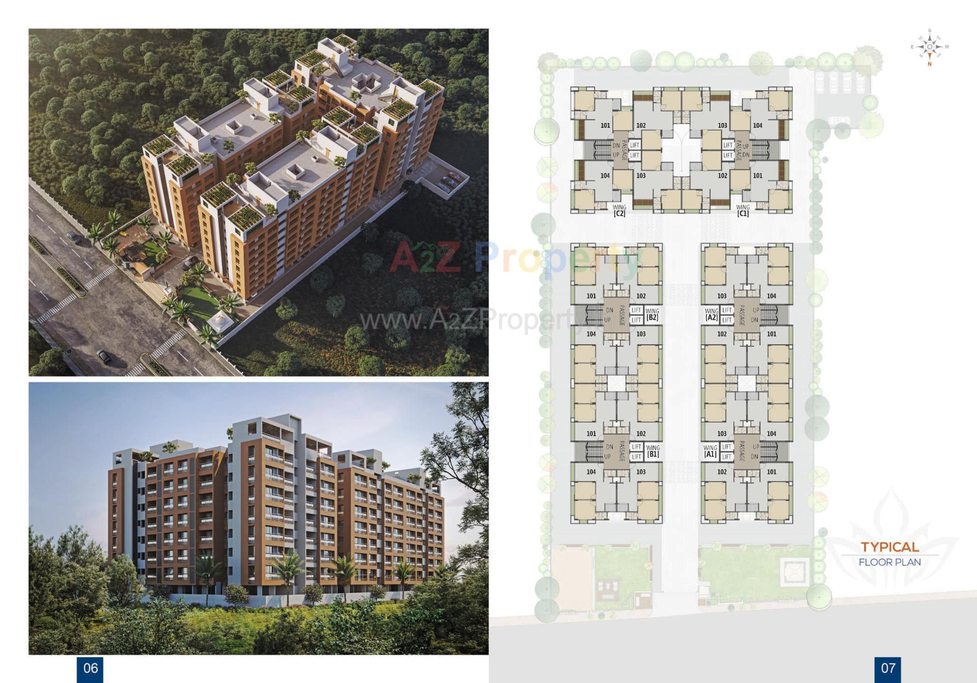 Layout of real estate project Shree Hari Nirmana located at Surat, Surat, Gujarat