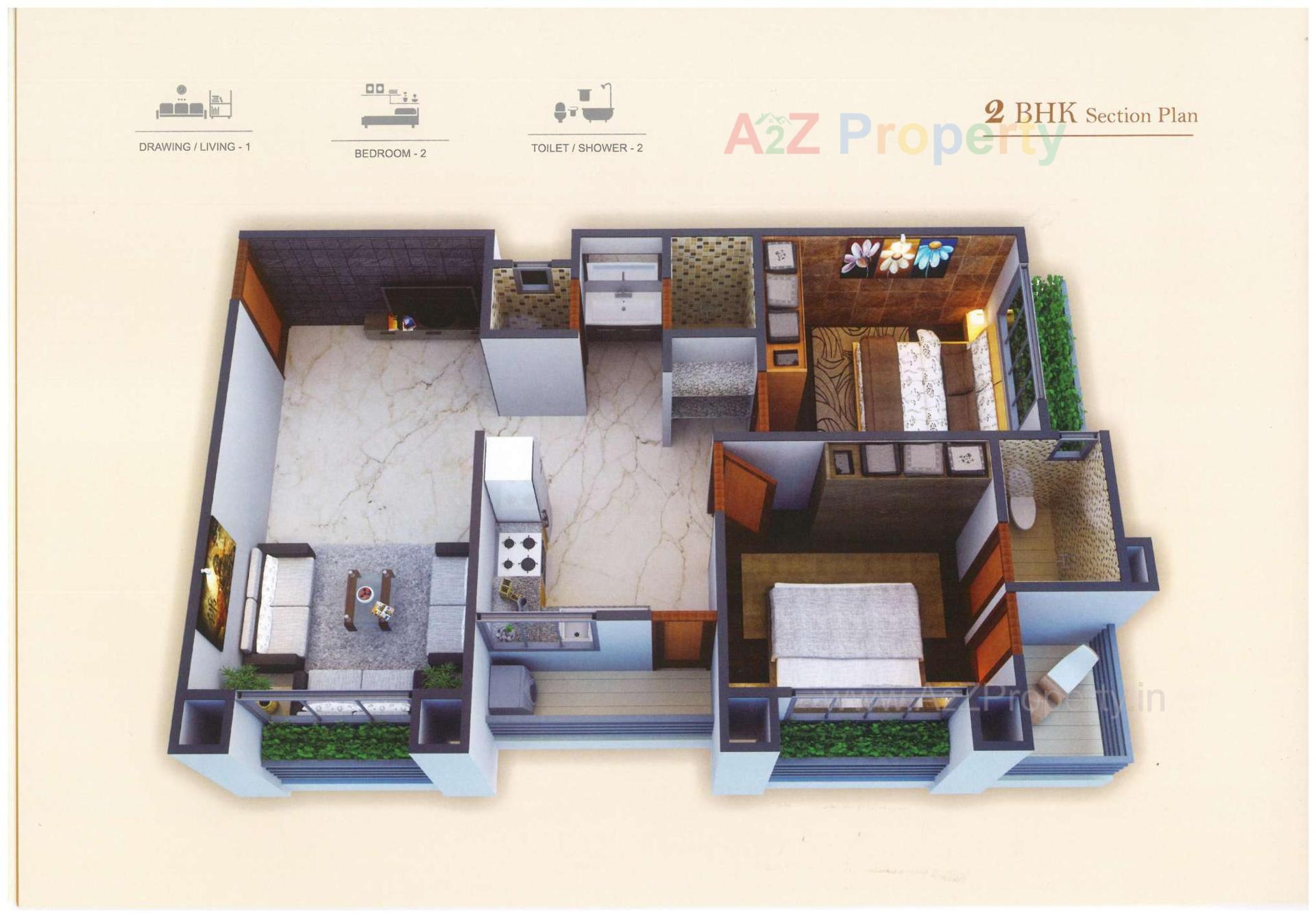 Layout of real estate project Shree Hari Residency located at Deladva, Surat, Gujarat