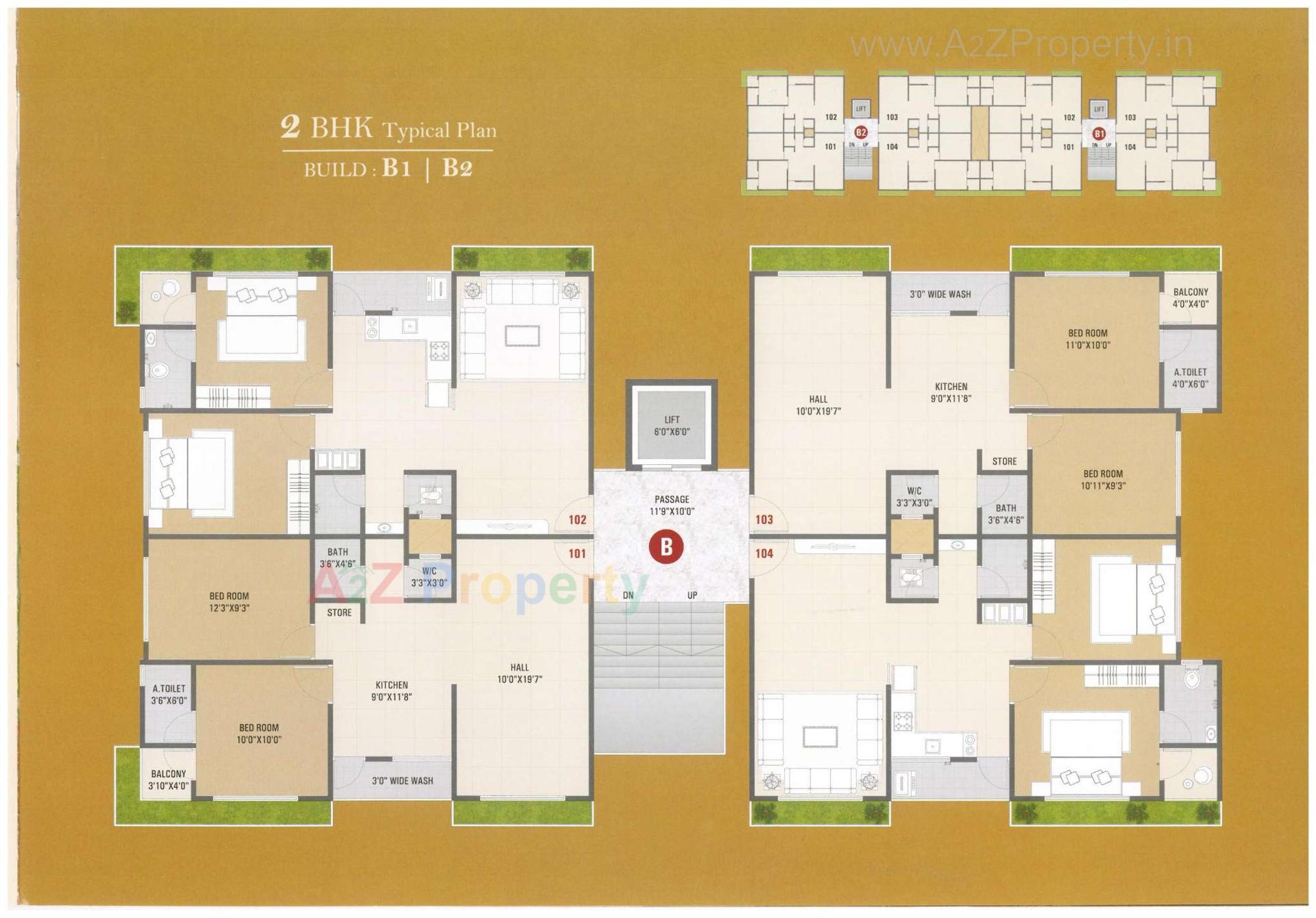 Layout of real estate project Shree Hari Residency located at Deladva, Surat, Gujarat