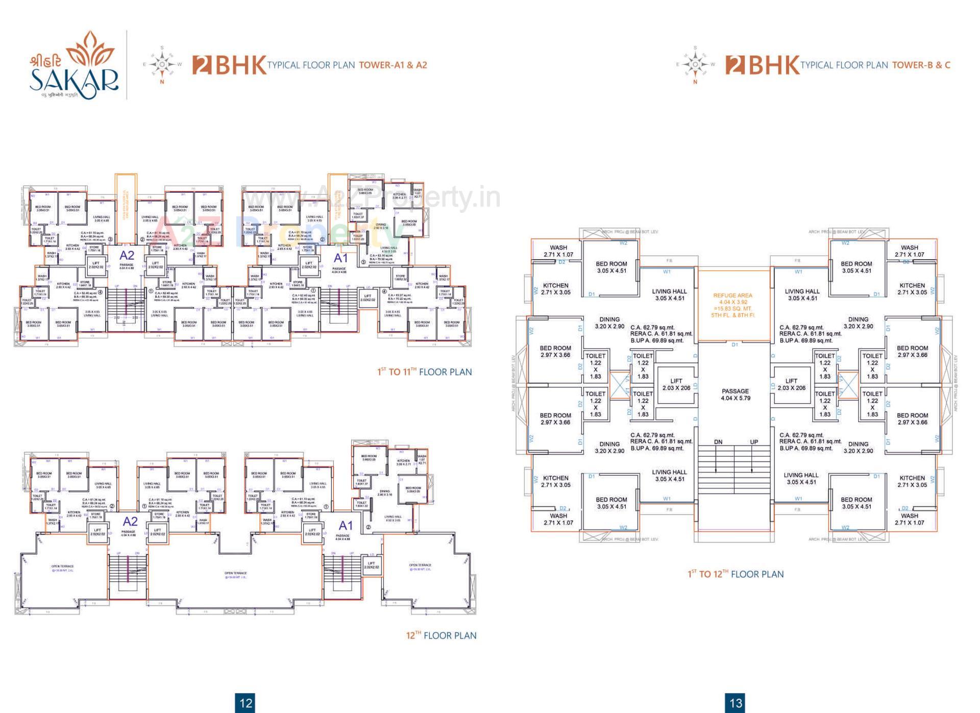 Layout of real estate project Shree Hari Sakar located at Puna, Surat, Gujarat