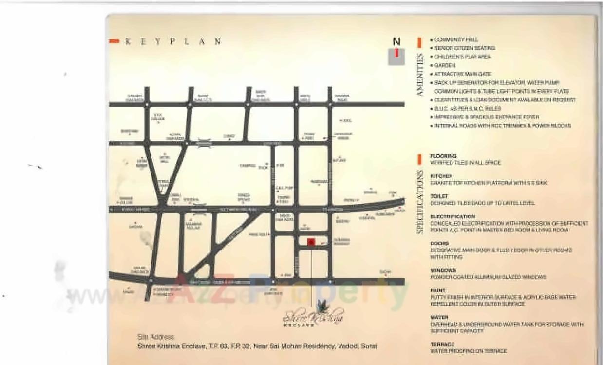  of real estate project Shree Kishna Enclave located at Vadod, Surat, Gujarat
