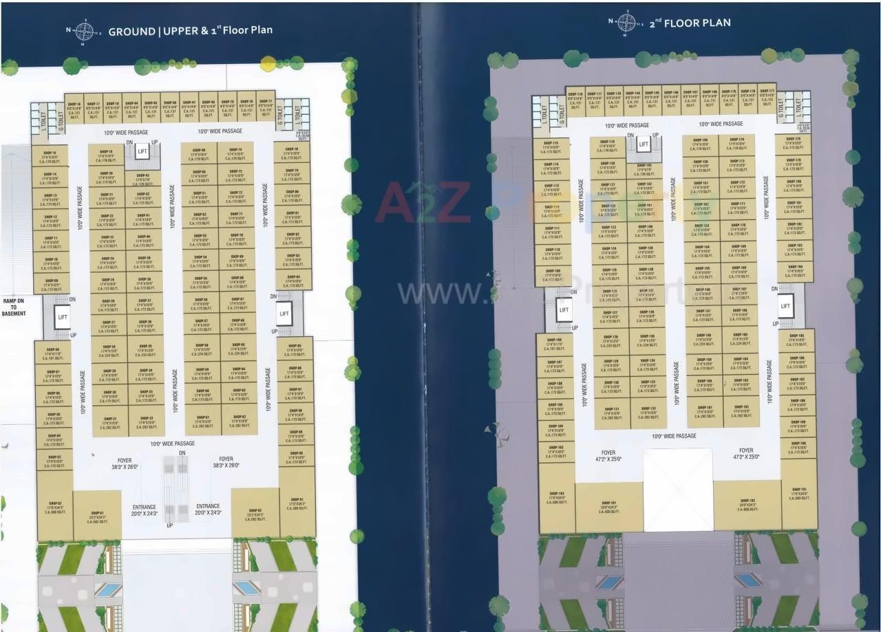Layout of real estate project Shree Krishna Ac Mall located at Dindoli, Surat, Gujarat