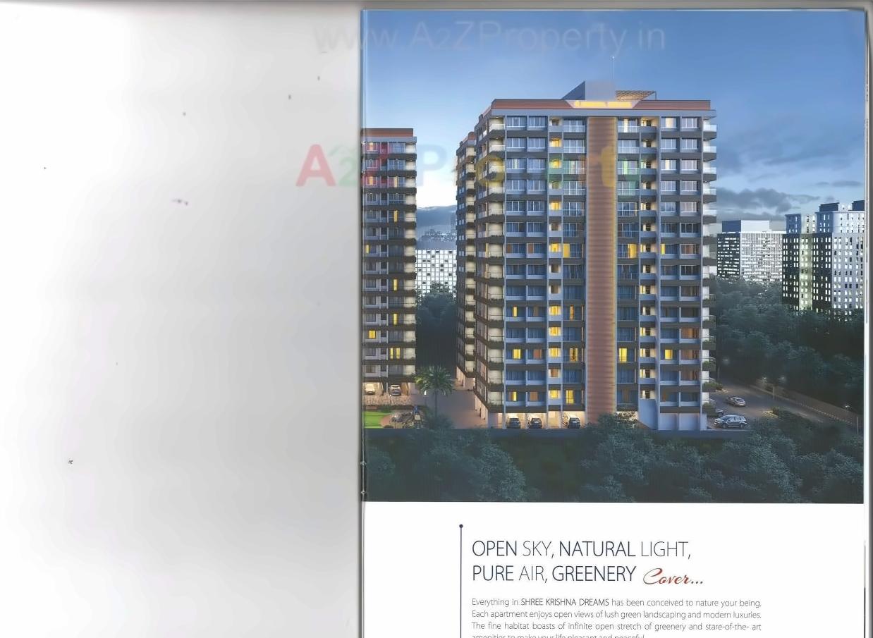 3D Elevation of real estate project Shree Krishna Dreams located at Godadara, Surat, Gujarat