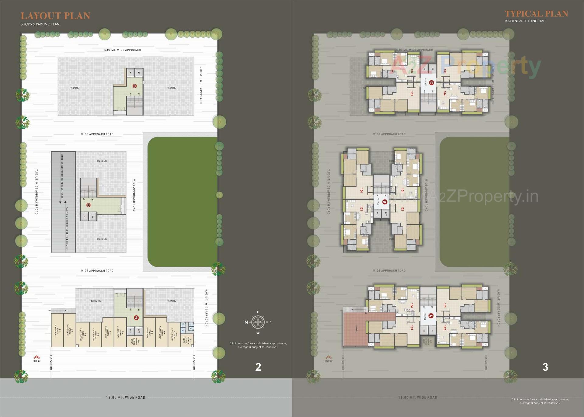 Layout of real estate project Shree Krishna Elite located at Dindoli, Surat, Gujarat