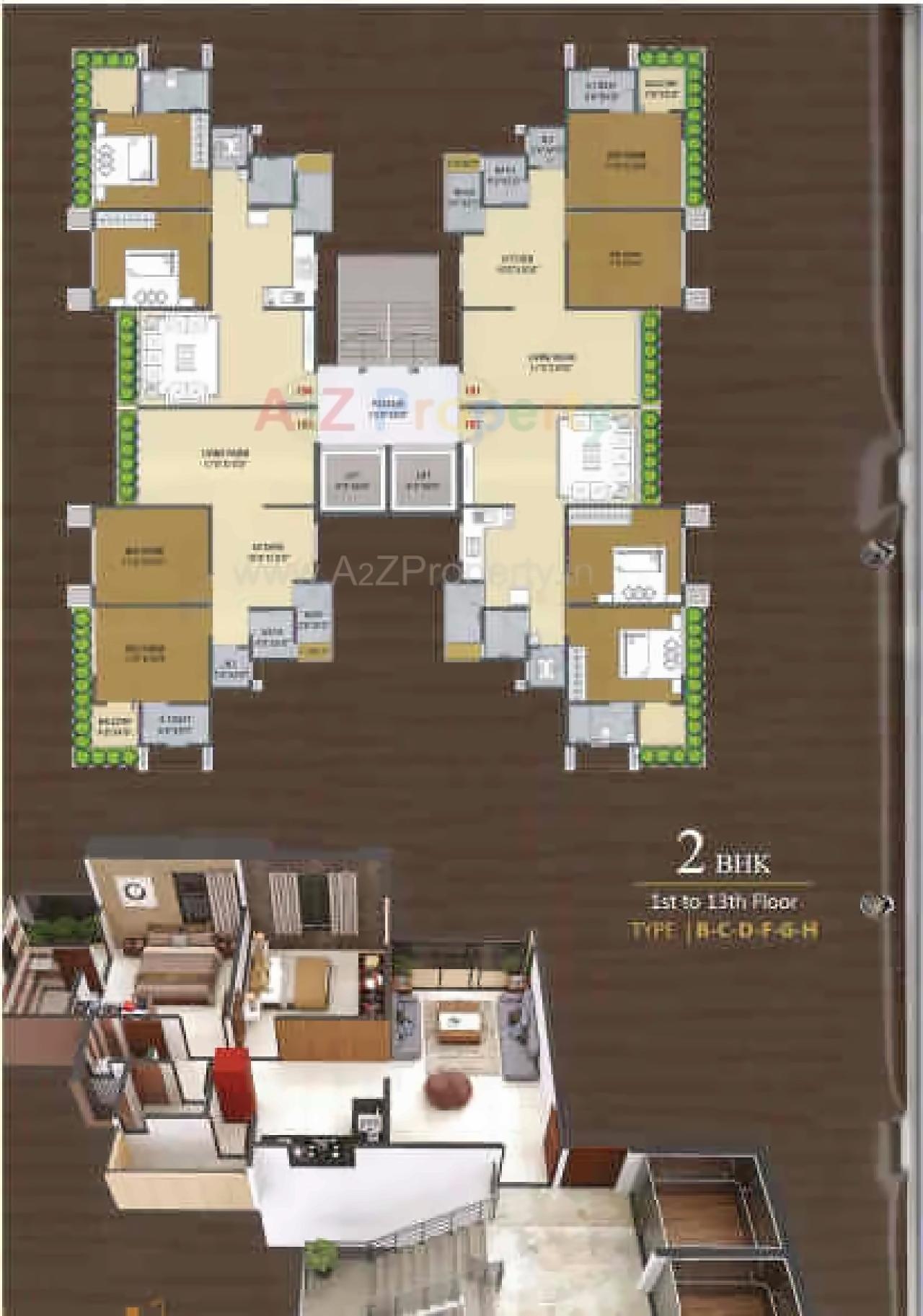 Layout of real estate project Shree Krishna Heritage located at Dindoli, Surat, Gujarat