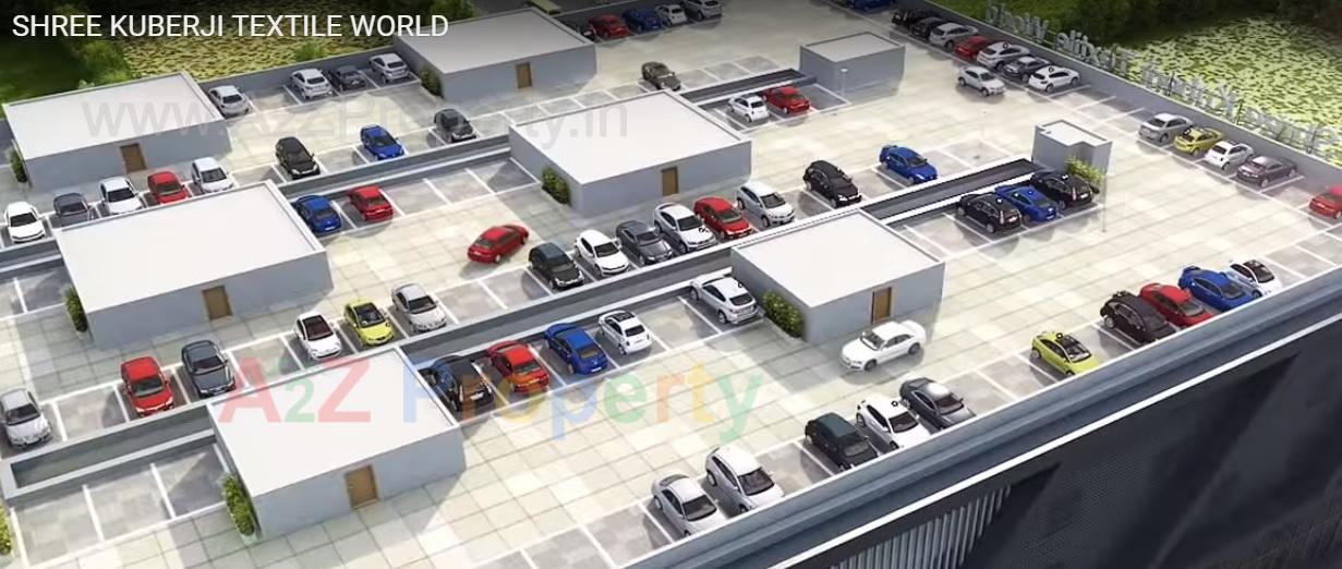 3D Elevation of real estate project Shree Kuberji Textile World located at Kumbhariya, Surat, Gujarat