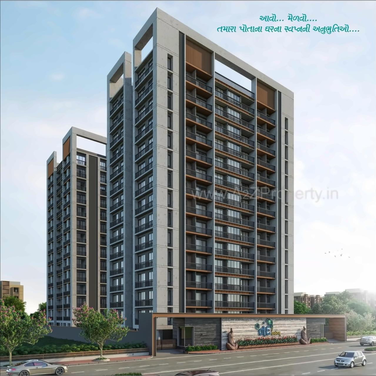 3D Elevation of real estate project Shree Nand Heights located at Mo, Surat, Gujarat