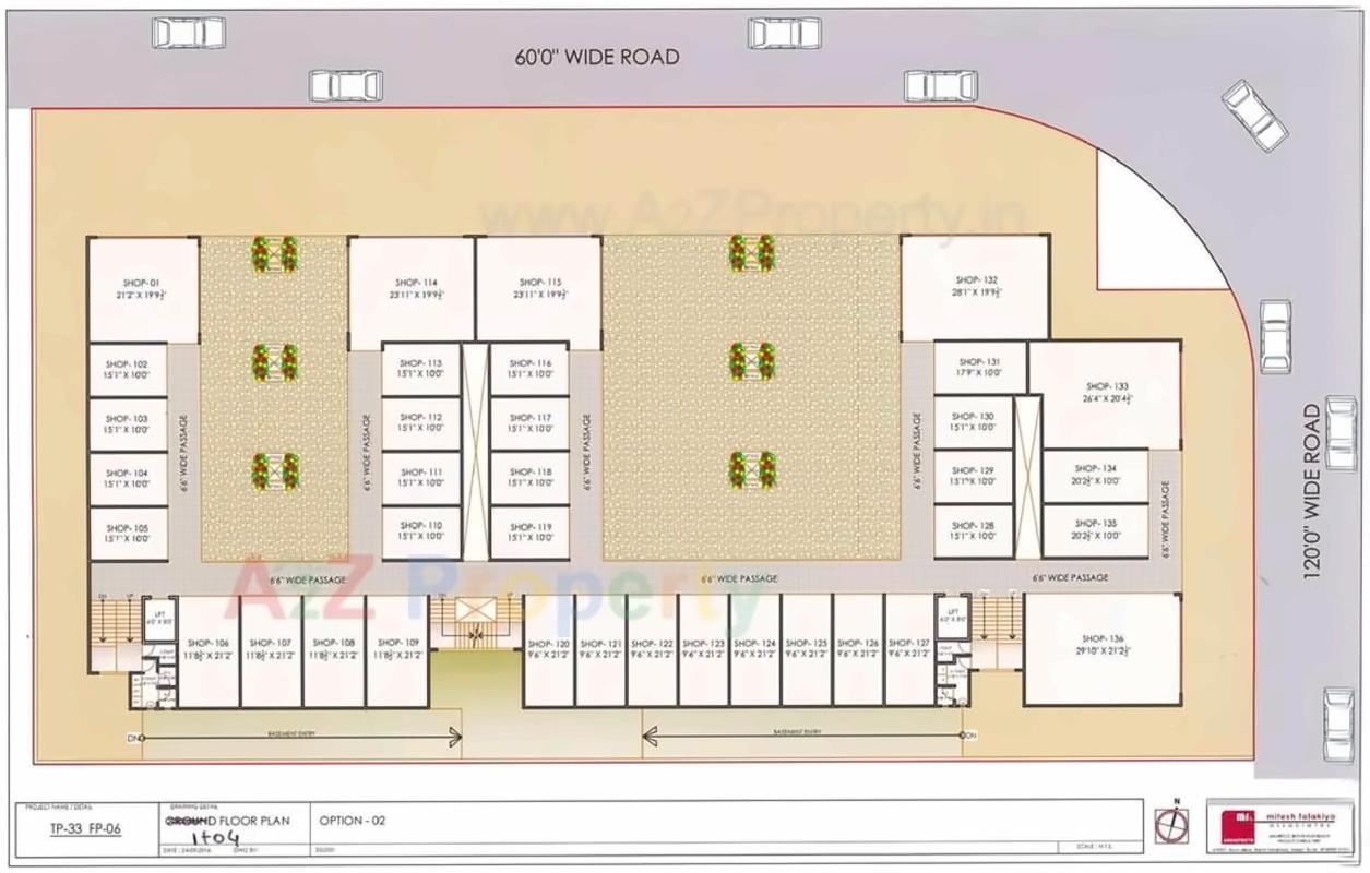 Layout of real estate project Shree Punjan Plaza located at Dumbhal, Surat, Gujarat