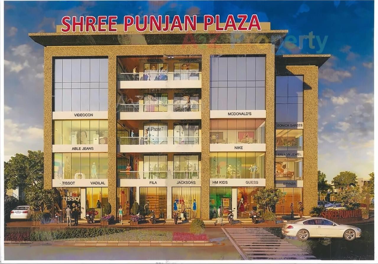 3D Elevation of real estate project Shree Punjan Plaza located at Dumbhal, Surat, Gujarat