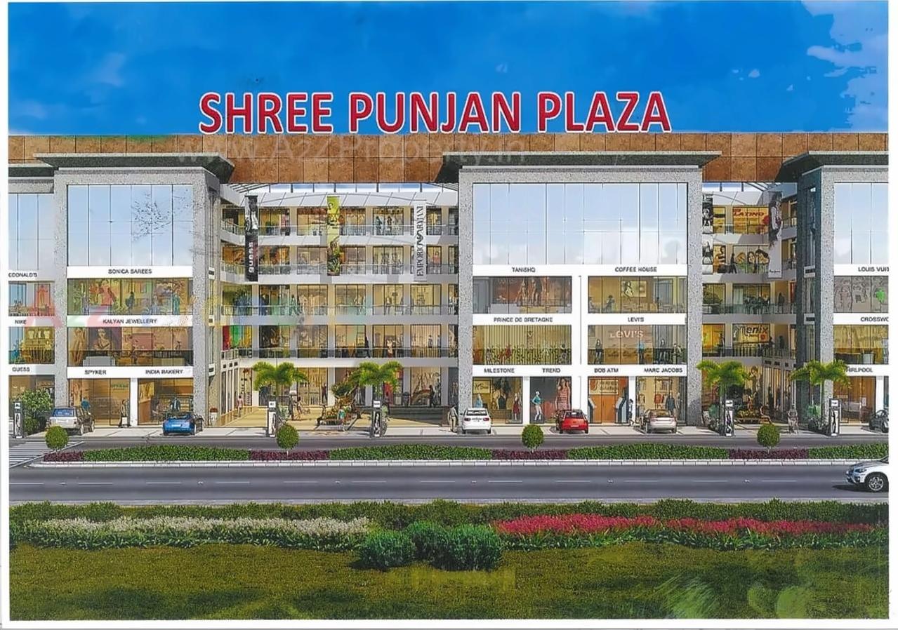 3D Elevation of real estate project Shree Punjan Plaza located at Dumbhal, Surat, Gujarat