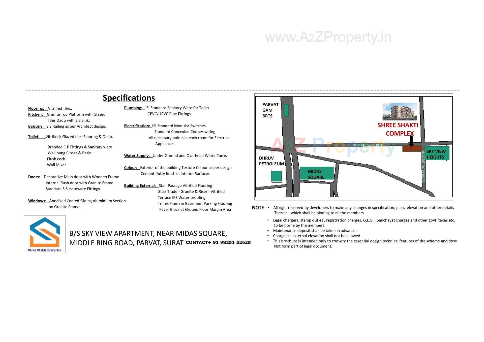  of real estate project Shree Shakti Complex located at Parvat, Surat, Gujarat