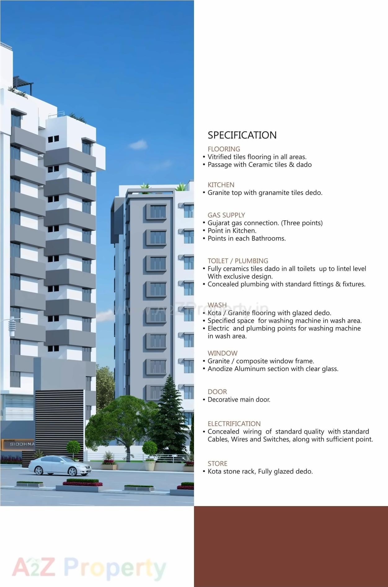 3D Elevation of real estate project Shree Shiddhnath Enclave located at Jahangirabad, Surat, Gujarat