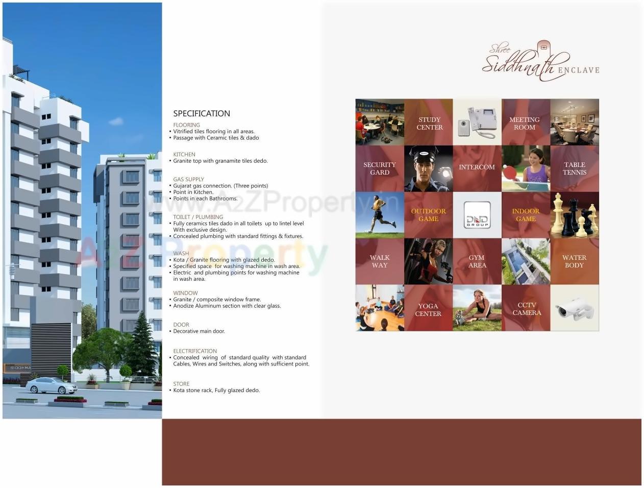  of real estate project Shree Shiddhnath Enclave located at Jahangirabad, Surat, Gujarat