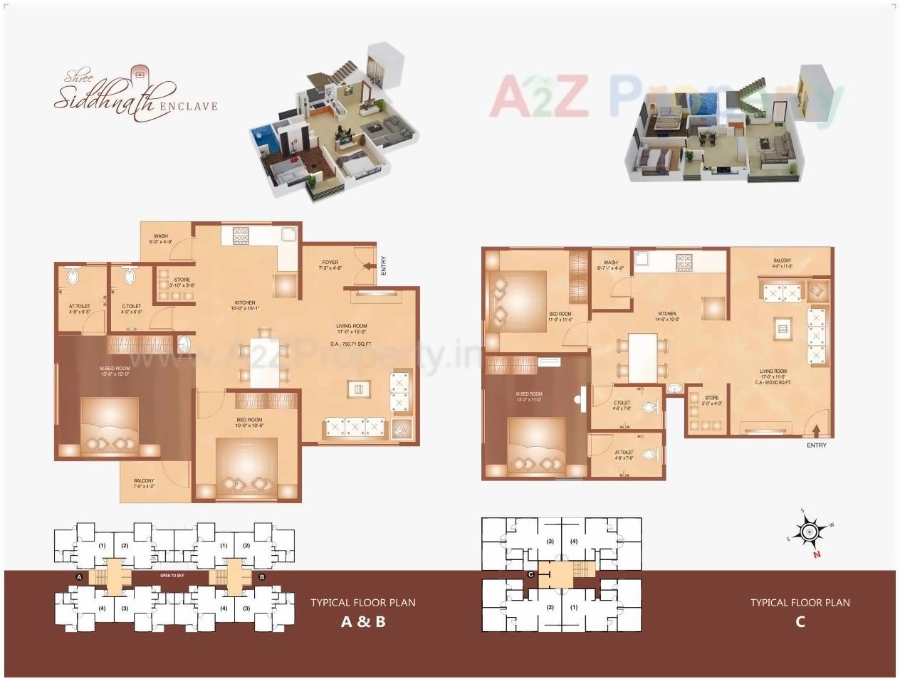 Layout of real estate project Shree Shiddhnath Enclave located at Jahangirabad, Surat, Gujarat