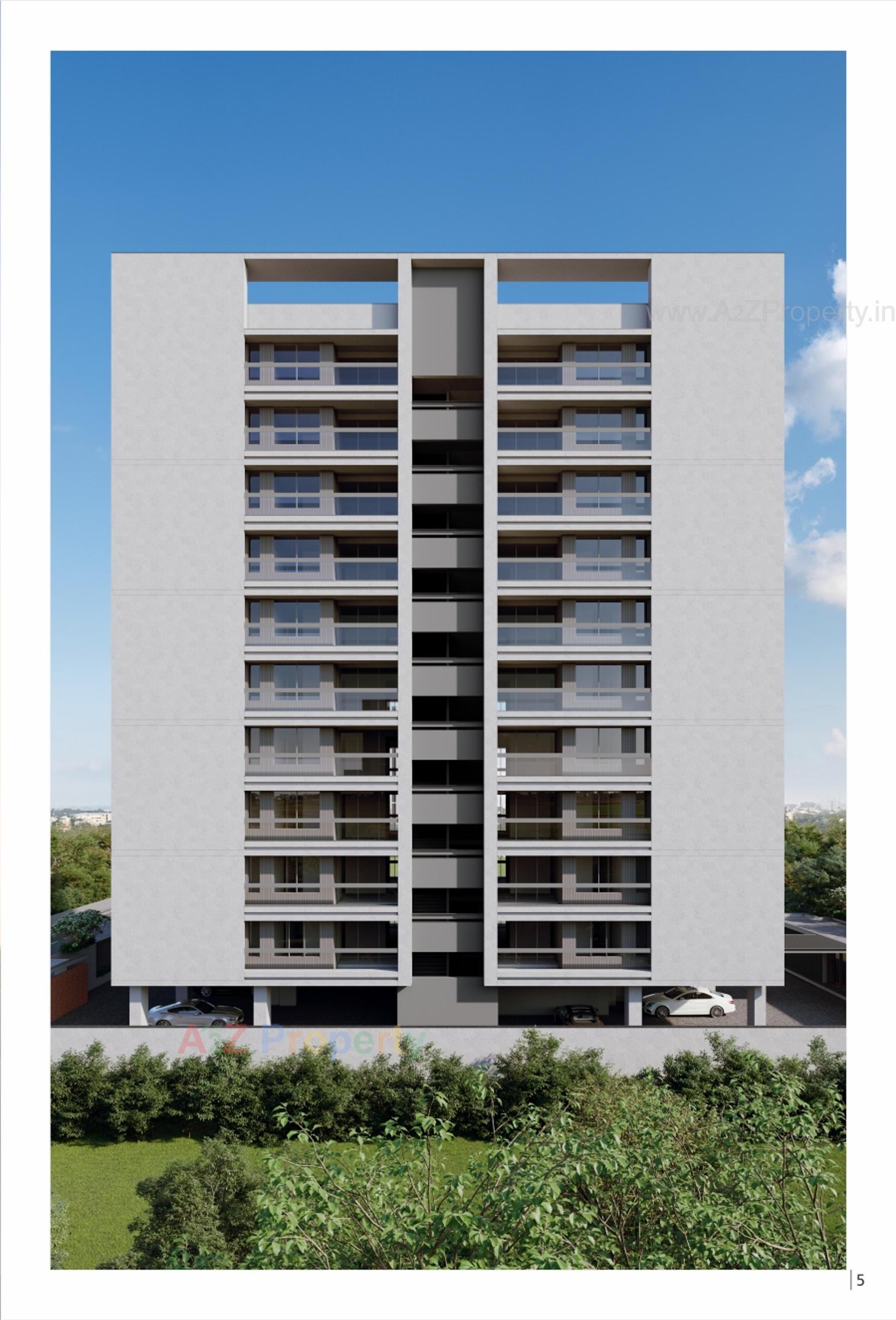 3D Elevation of real estate project Shree Suktam located at Adajan, Surat, Gujarat