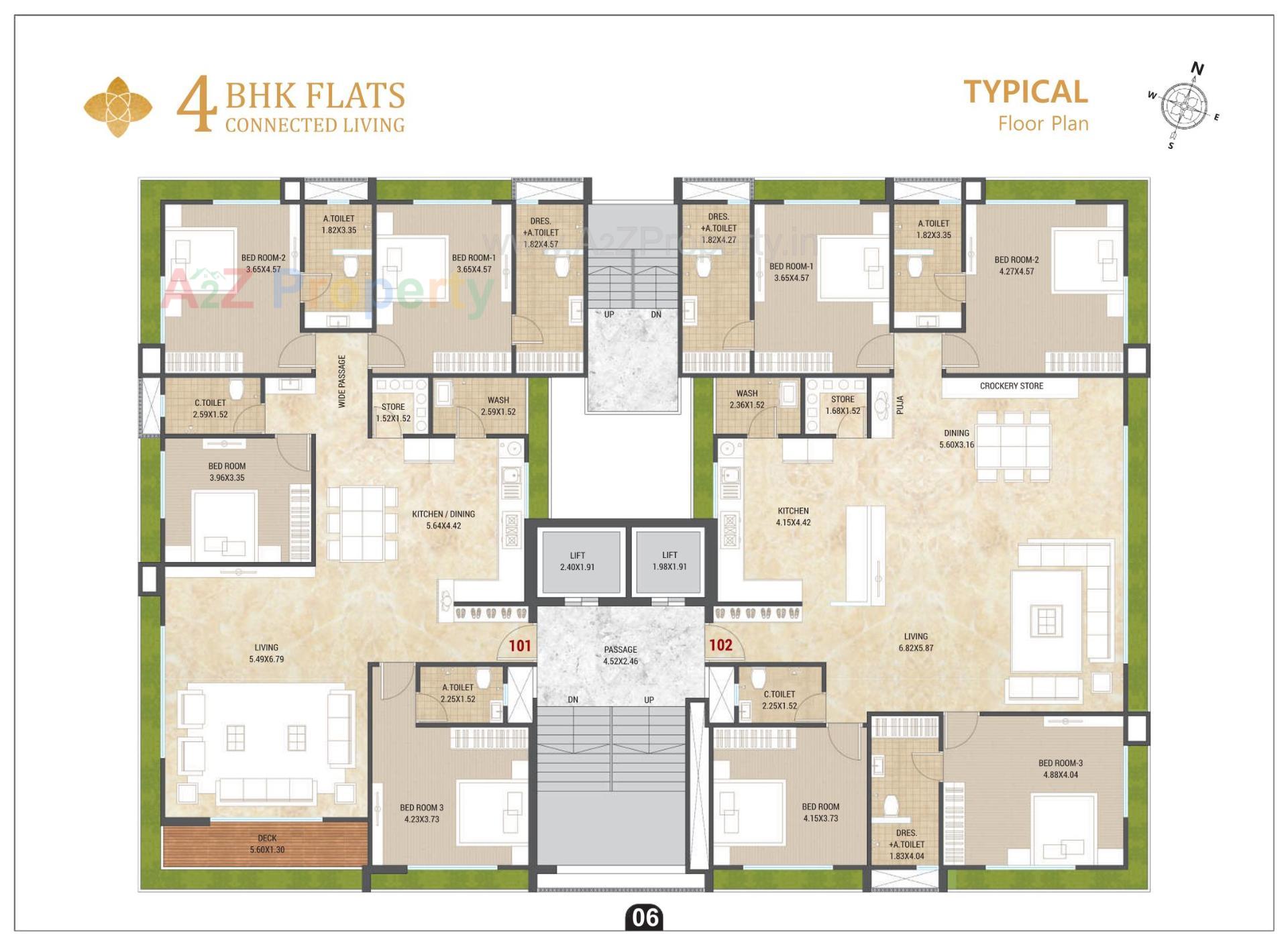 Layout of real estate project Shree Villa located at Ved, Surat, Gujarat