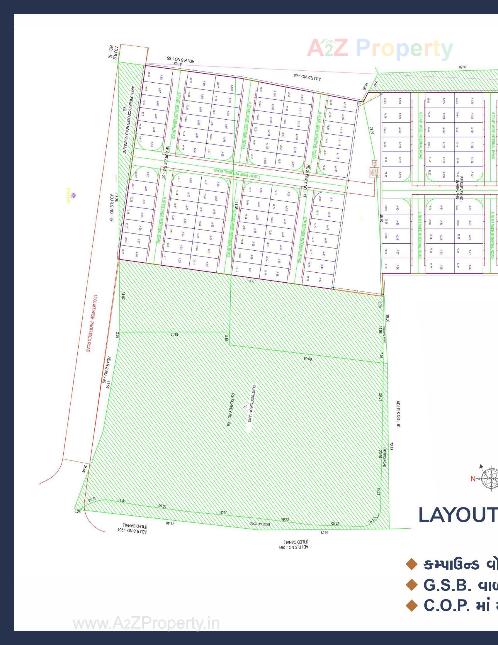 Layout of real estate project Shree Villa located at Pasodara, Surat, Gujarat
