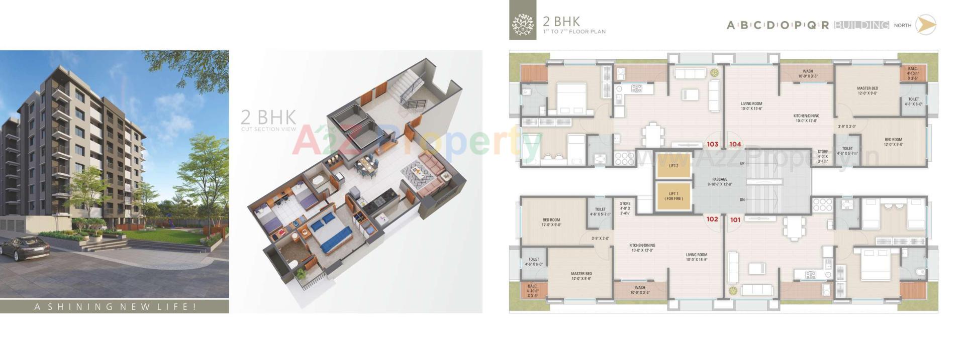 Layout of real estate project Shreefal Residency located at Bhestan, Surat, Gujarat
