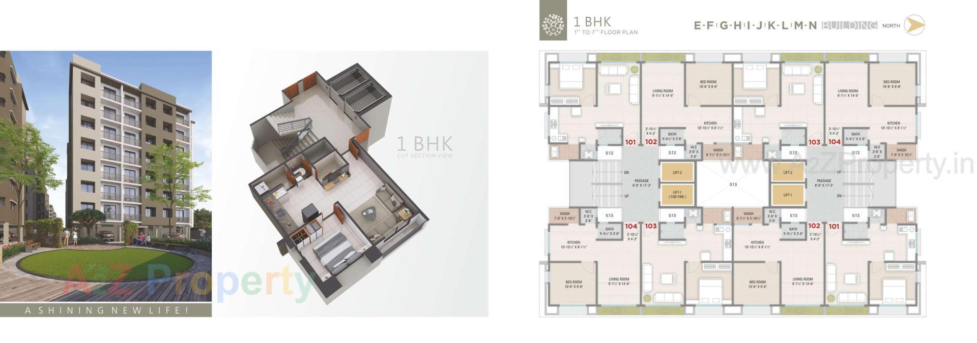 Layout of real estate project Shreefal Residency located at Bhestan, Surat, Gujarat