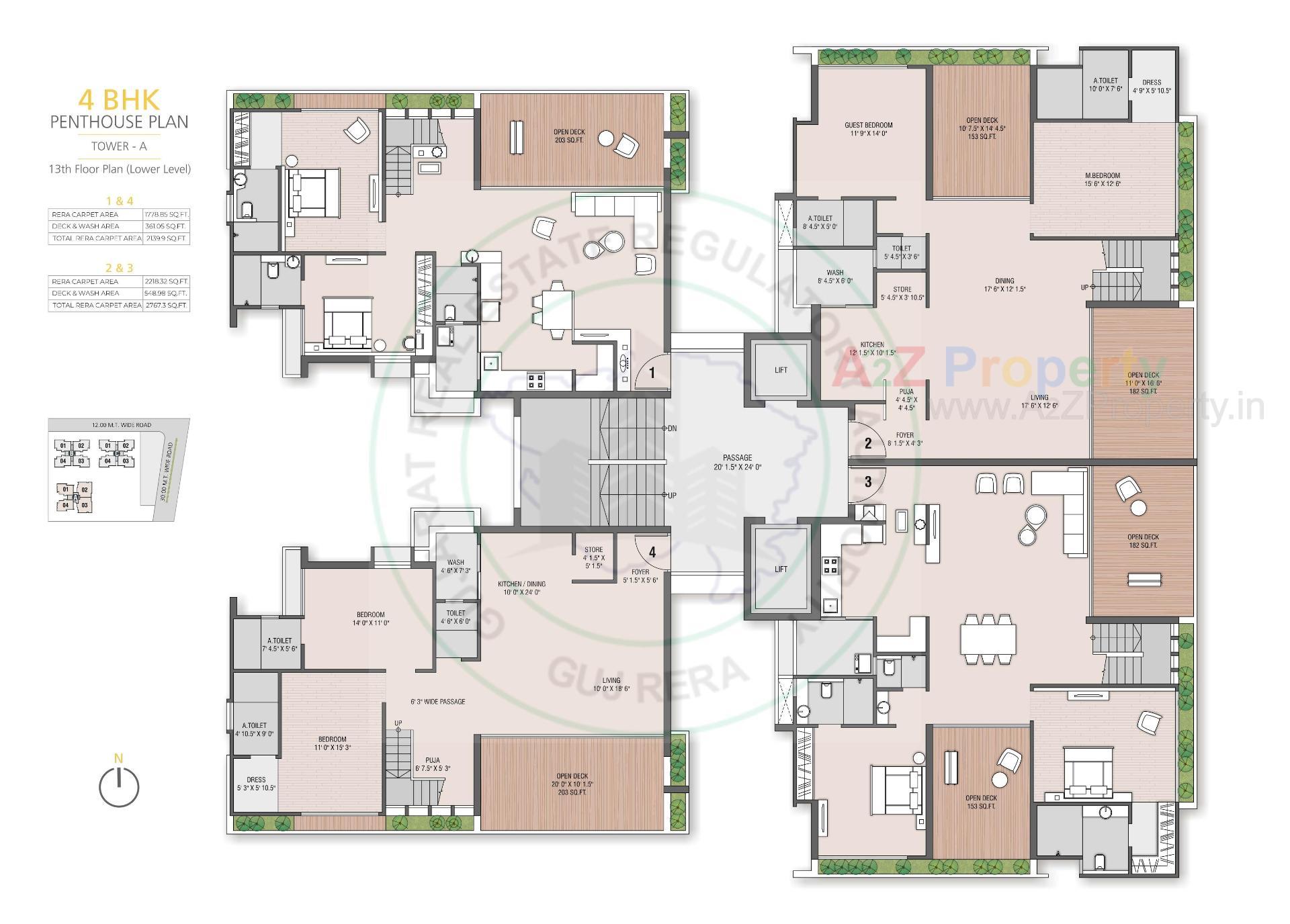 Layout of real estate project Shreepad Inspire located at Bhesan, Surat, Gujarat