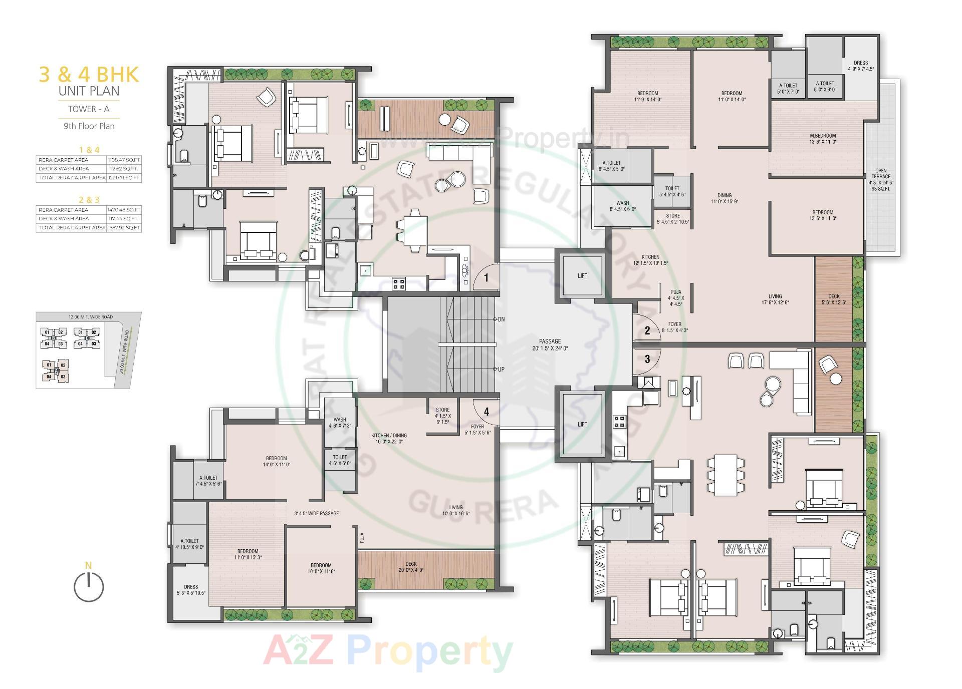 Layout of real estate project Shreepad Inspire located at Bhesan, Surat, Gujarat