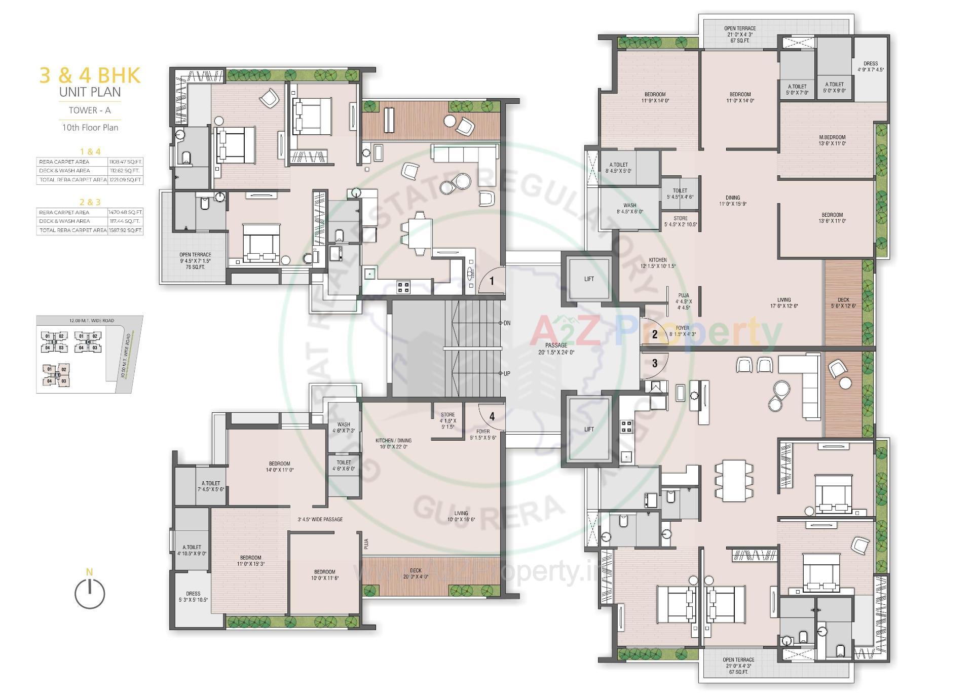 Layout of real estate project Shreepad Inspire located at Bhesan, Surat, Gujarat