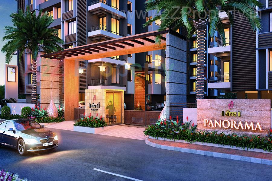 3D Elevation of real estate project Shreepad Panorama located at Palanpur, Surat, Gujarat