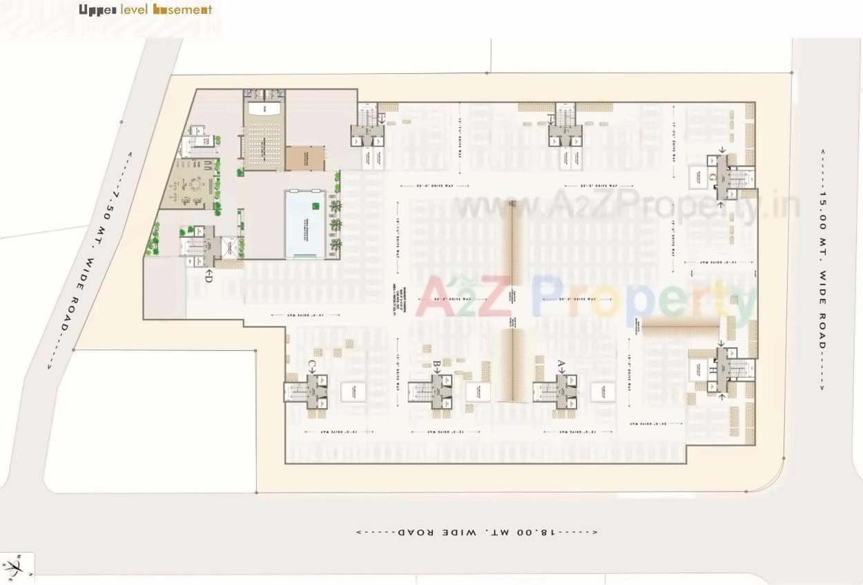 Layout of real estate project Shreepad Park Arena located at Pal, Surat, Gujarat