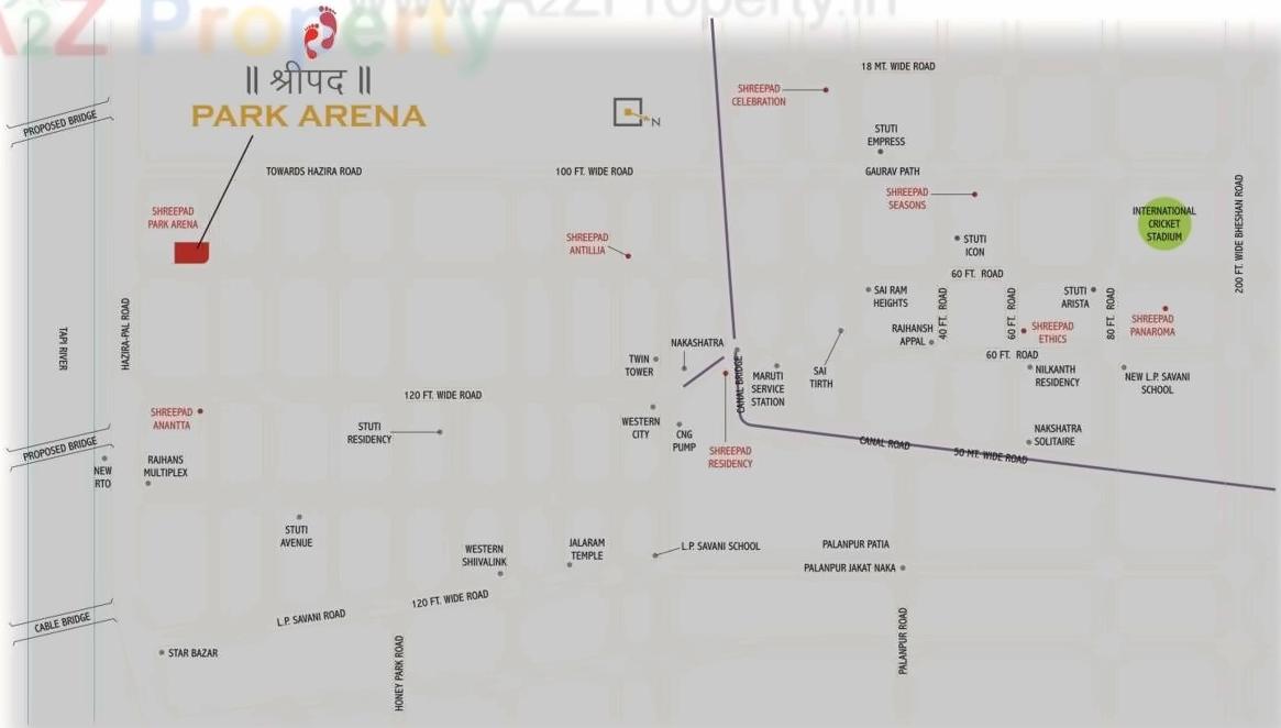  of real estate project Shreepad Park Arena located at Pal, Surat, Gujarat