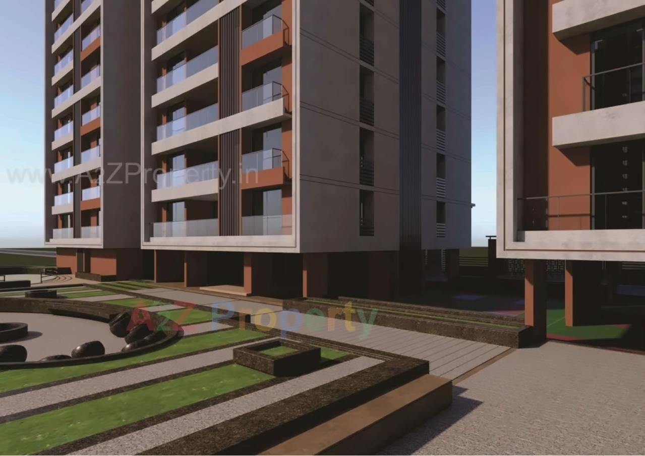 3D Elevation of real estate project Shreepad Park Arena located at Pal, Surat, Gujarat