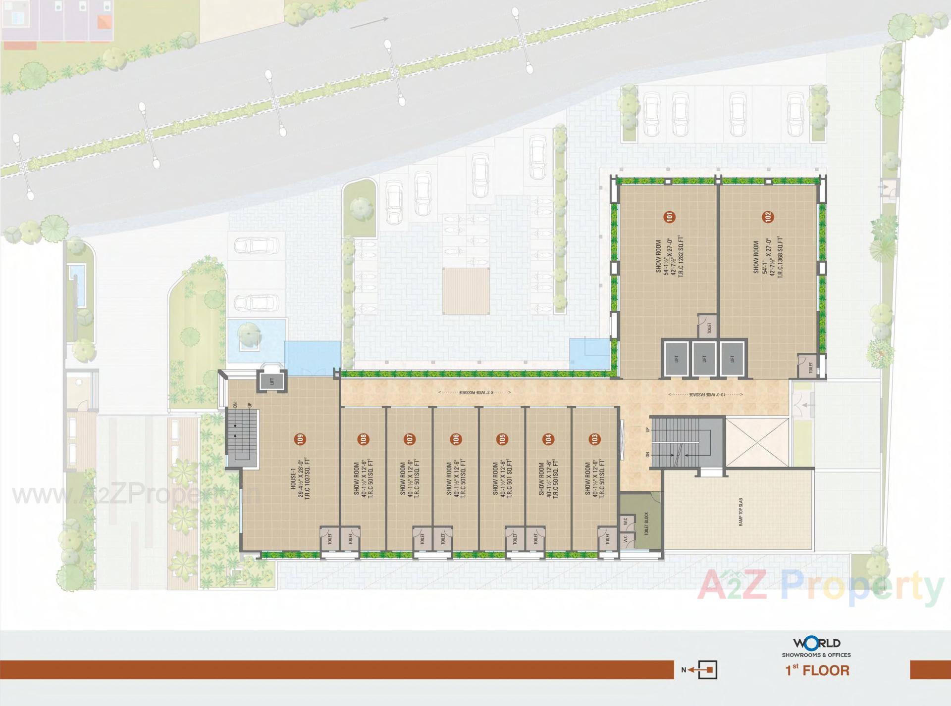 Layout of real estate project Shreepad located at Pal, Surat, Gujarat
