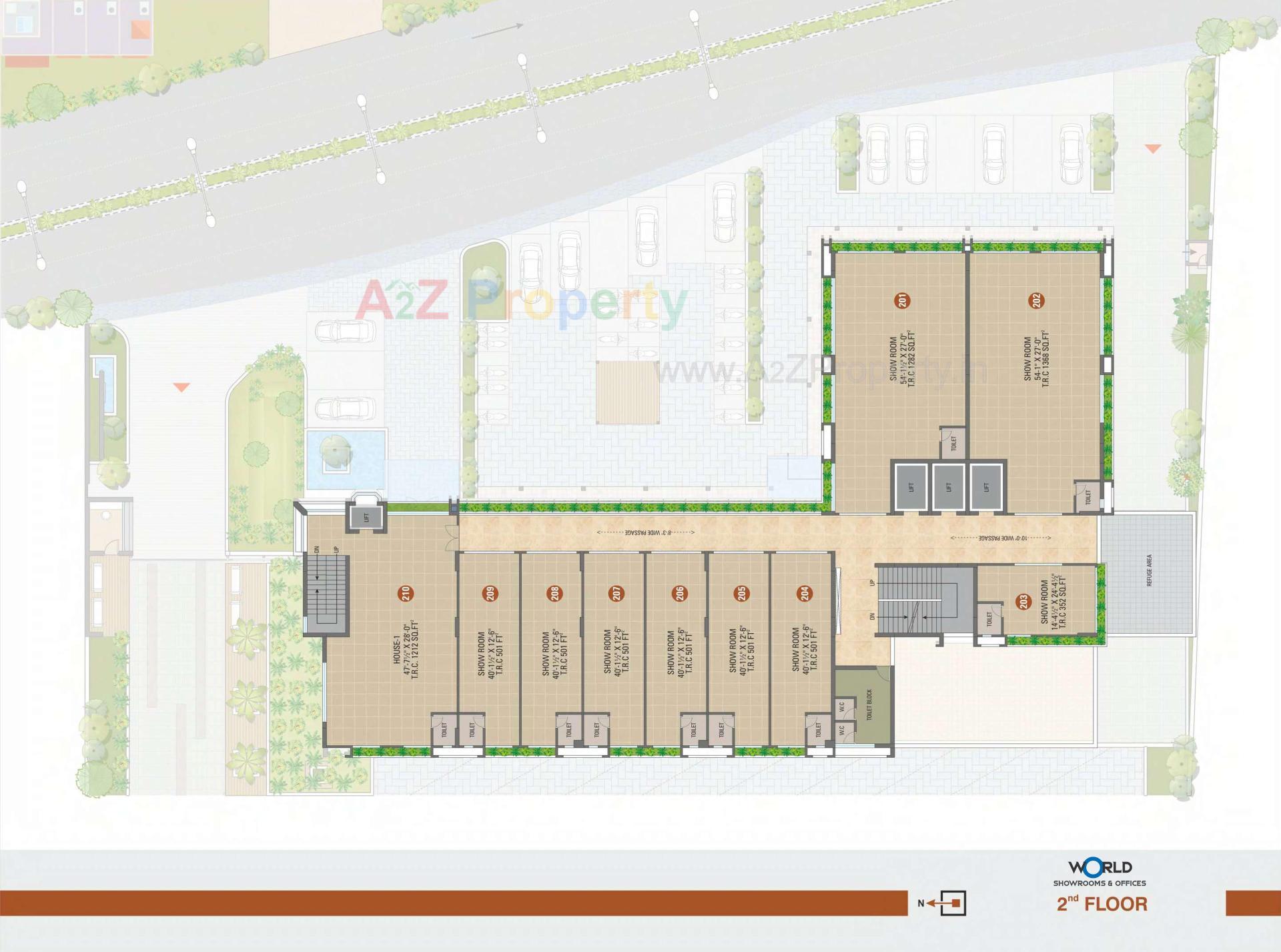 Layout of real estate project Shreepad located at Pal, Surat, Gujarat