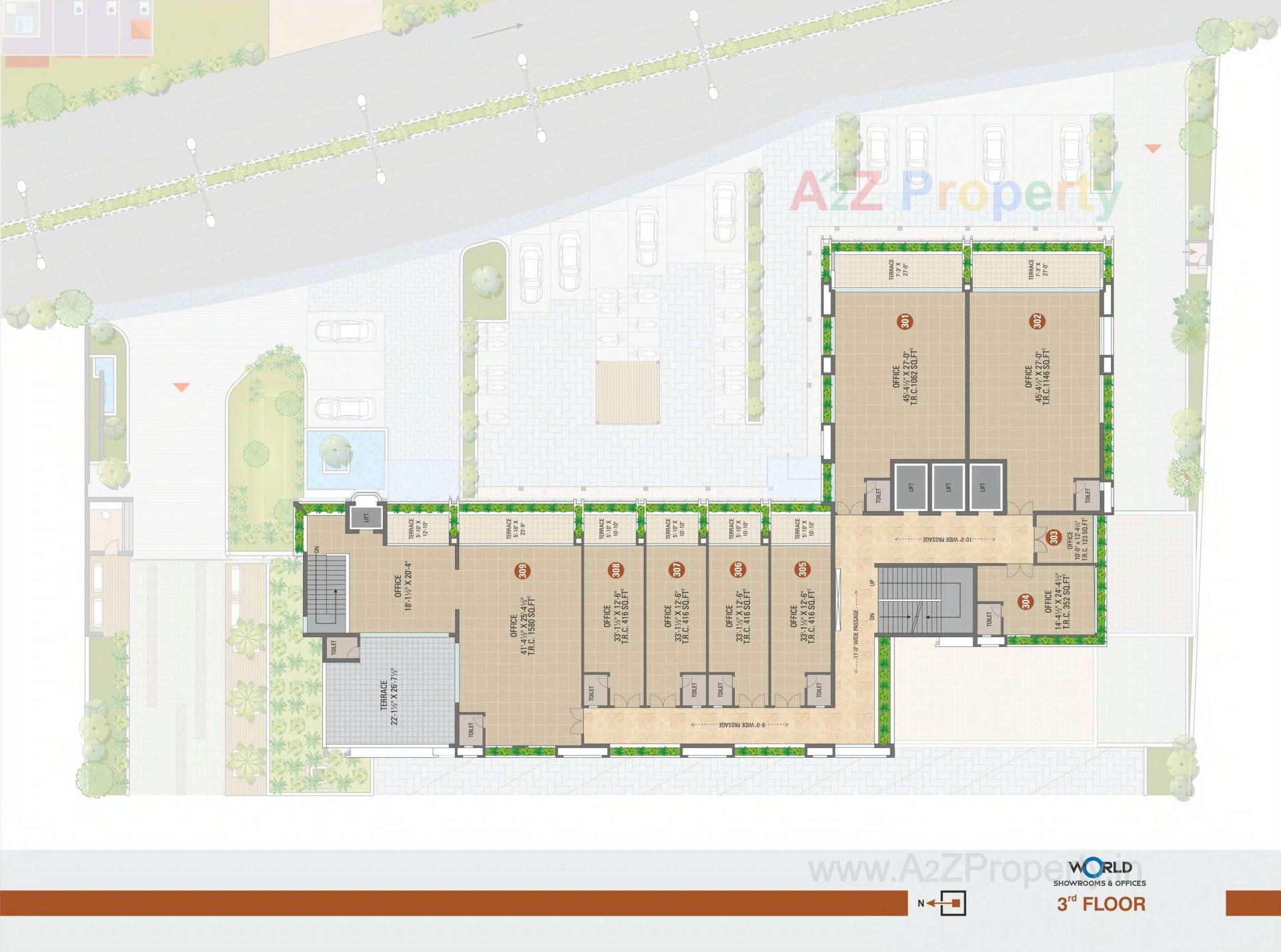 Layout of real estate project Shreepad located at Pal, Surat, Gujarat