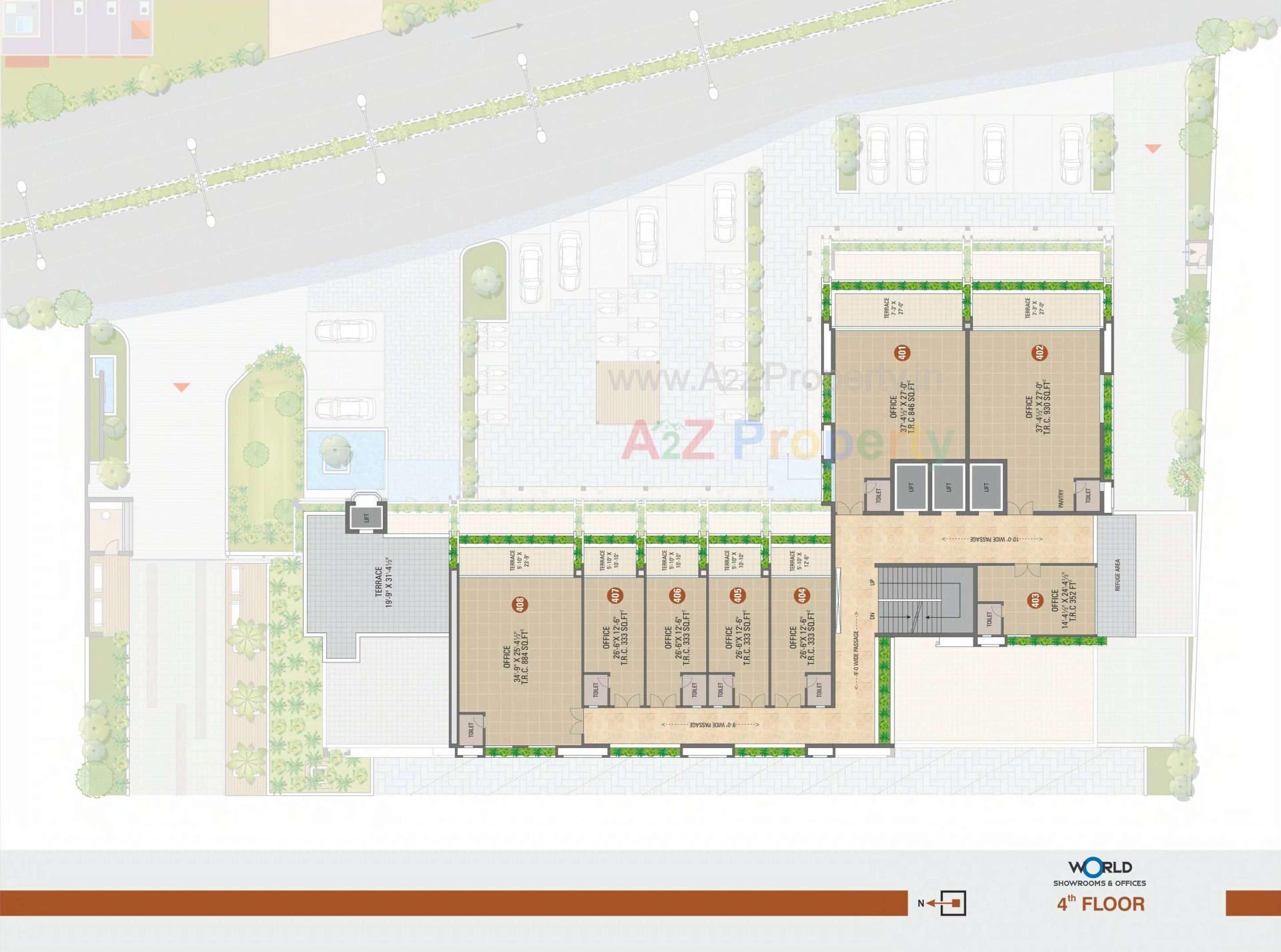 Layout of real estate project Shreepad located at Pal, Surat, Gujarat