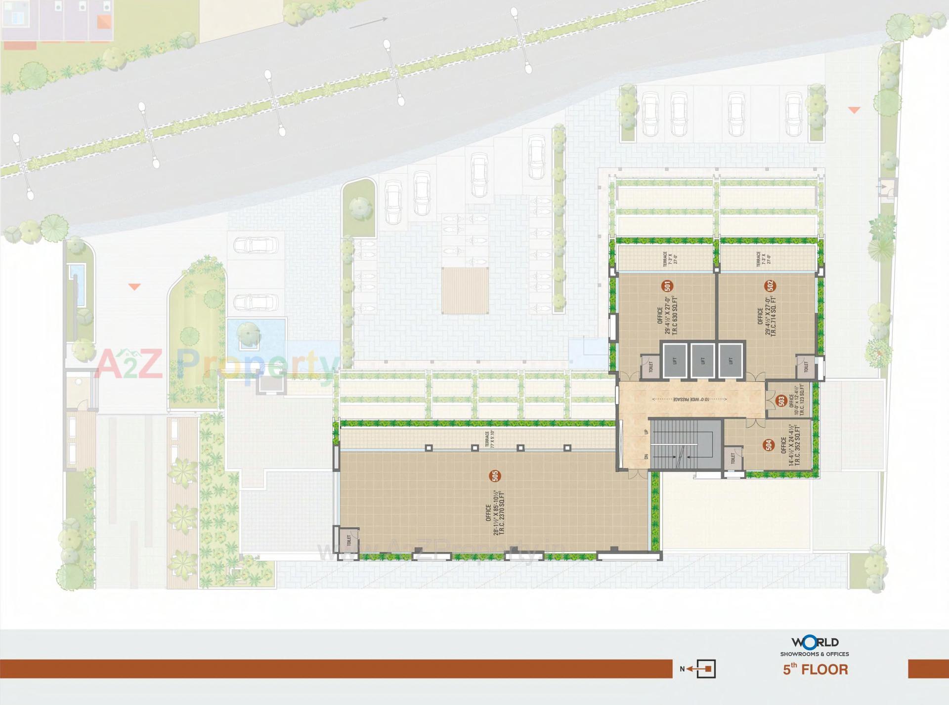 Layout of real estate project Shreepad located at Pal, Surat, Gujarat