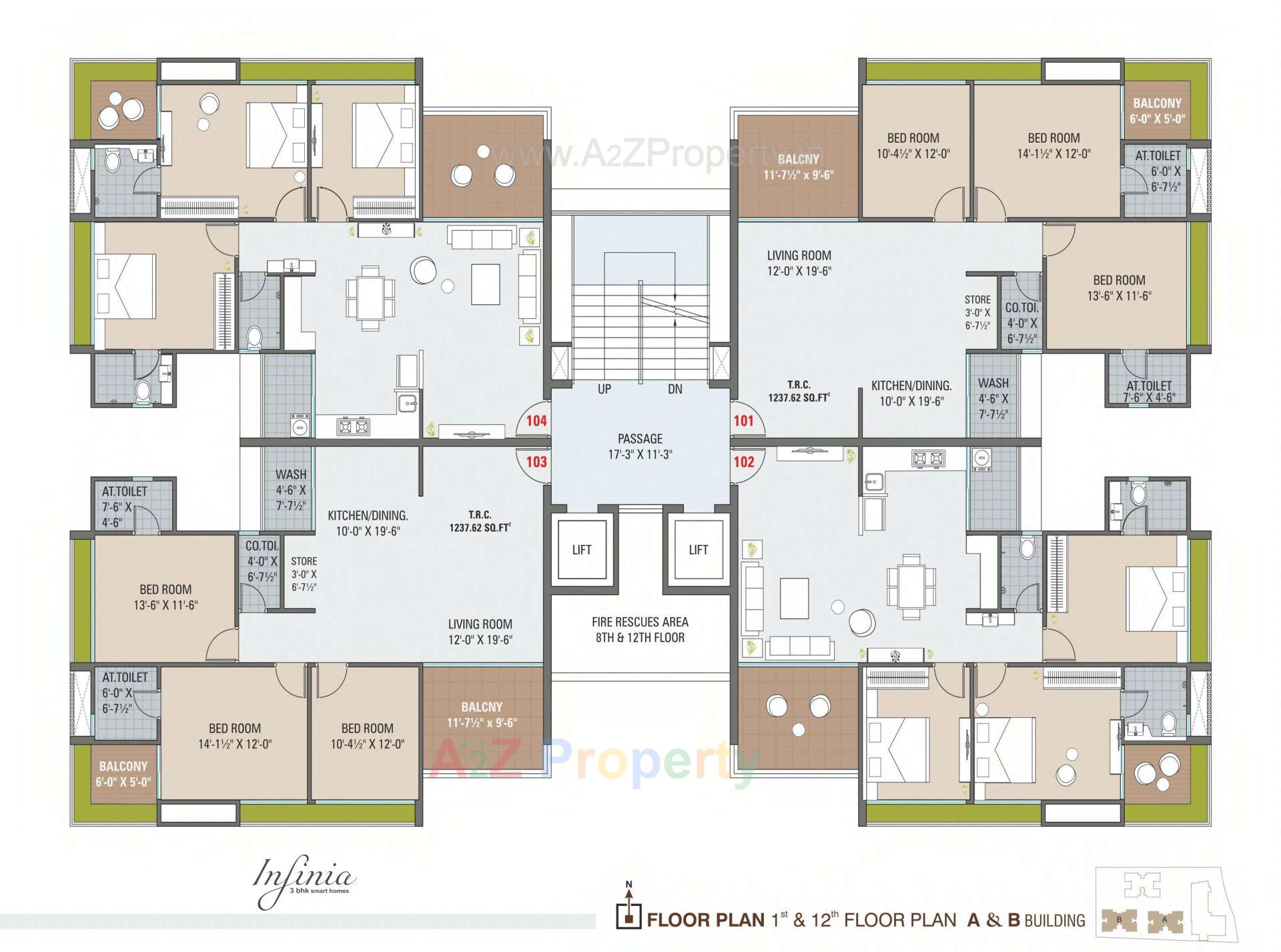 Layout of real estate project Shreepad located at Pal, Surat, Gujarat