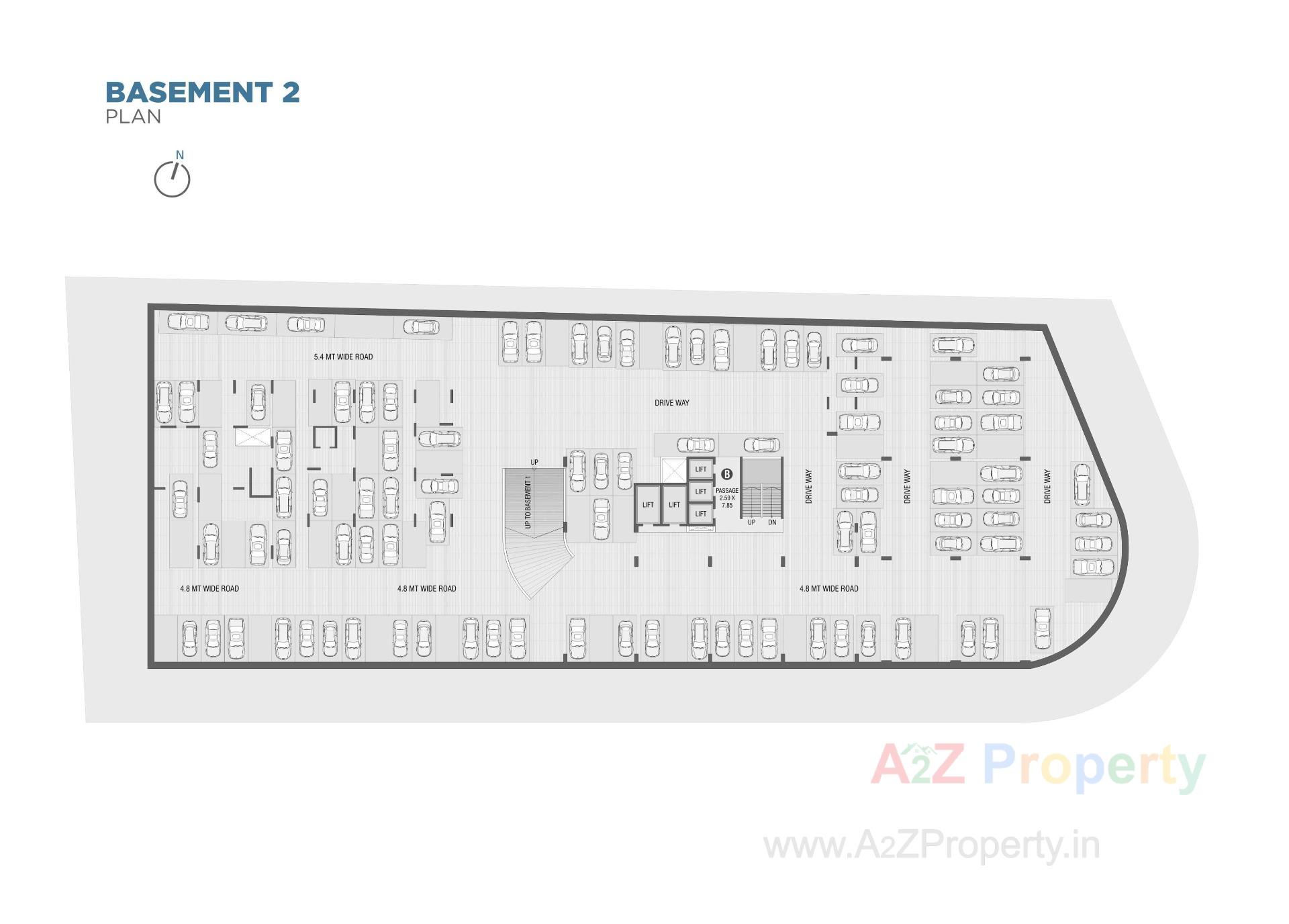 Layout of real estate project Shreepad located at Adajan, Surat, Gujarat