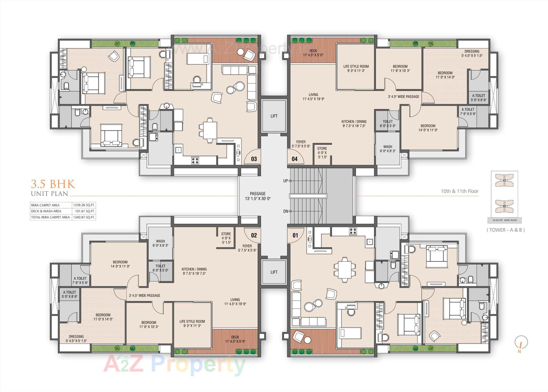 Layout of real estate project Shreepad located at Pal, Surat, Gujarat
