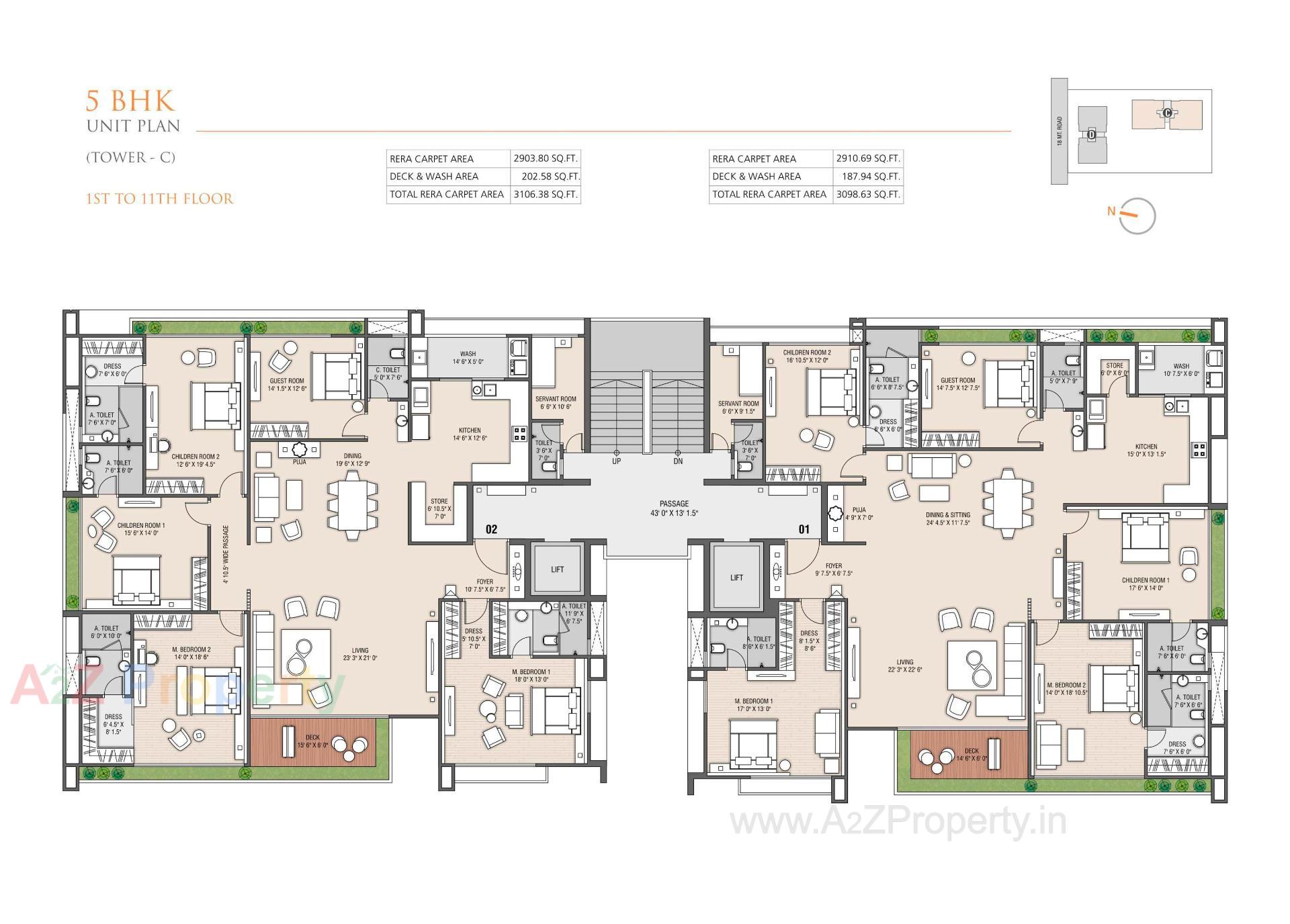 Layout of real estate project Shreepad located at Pal, Surat, Gujarat
