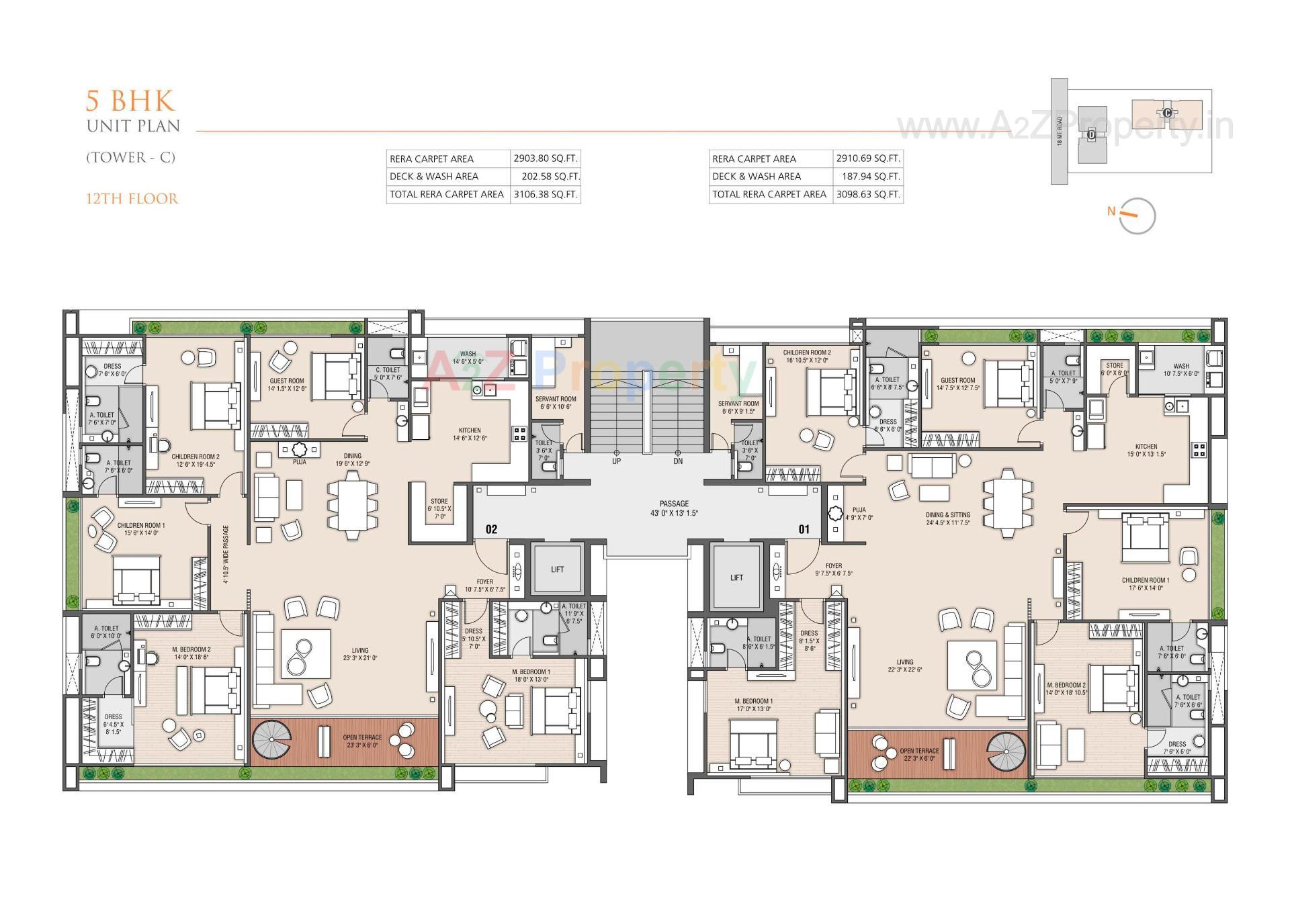 Layout of real estate project Shreepad located at Pal, Surat, Gujarat