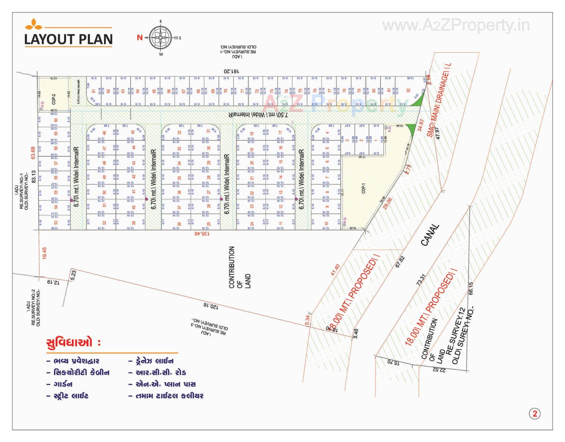 Layout of real estate project Shridhar Villa located at Pasodra-takamrej-dist, Surat, Gujarat