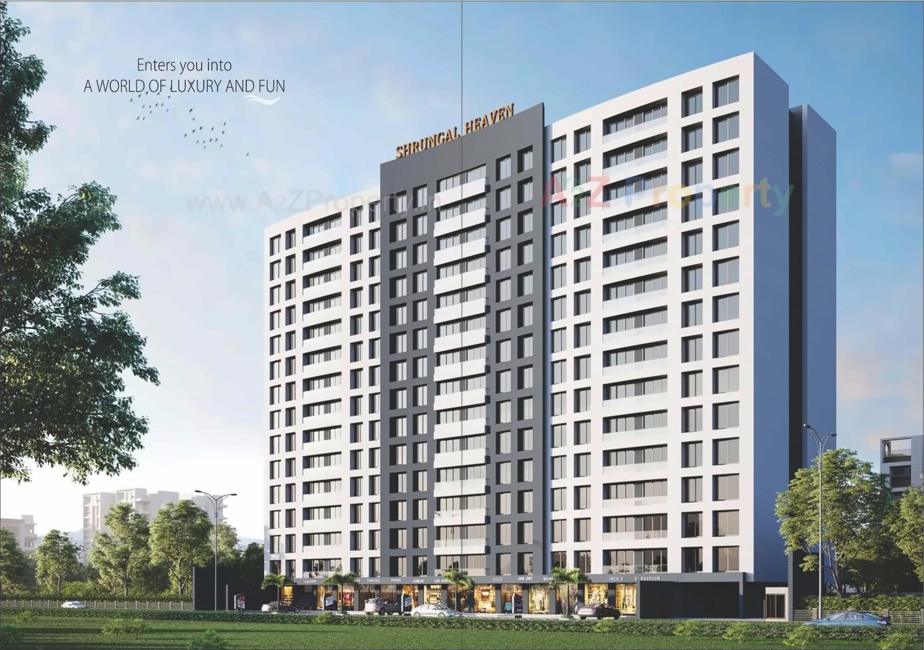 3D Elevation of real estate project Shrungal Heaven located at Surat, Surat, Gujarat