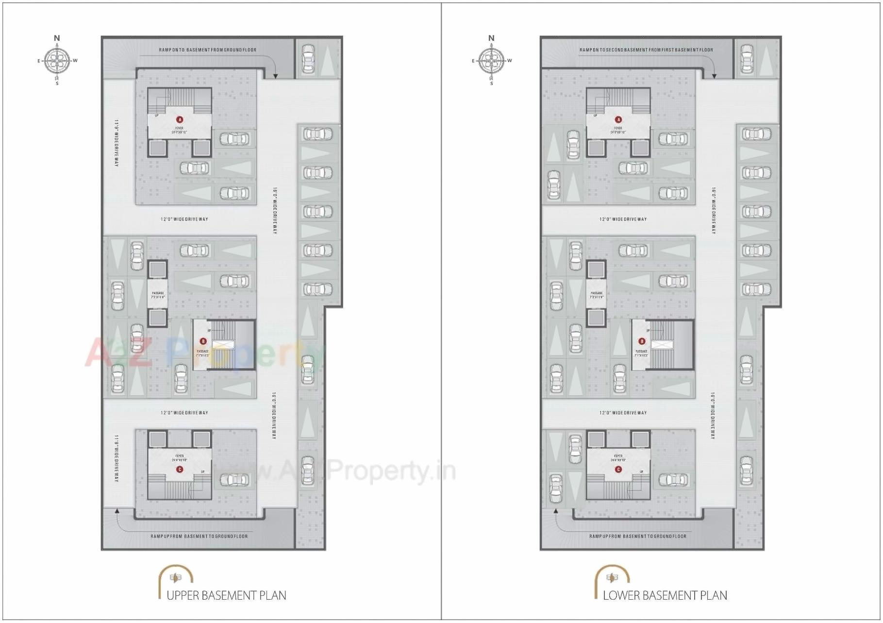 Layout of real estate project Shrungal Heaven located at Surat, Surat, Gujarat