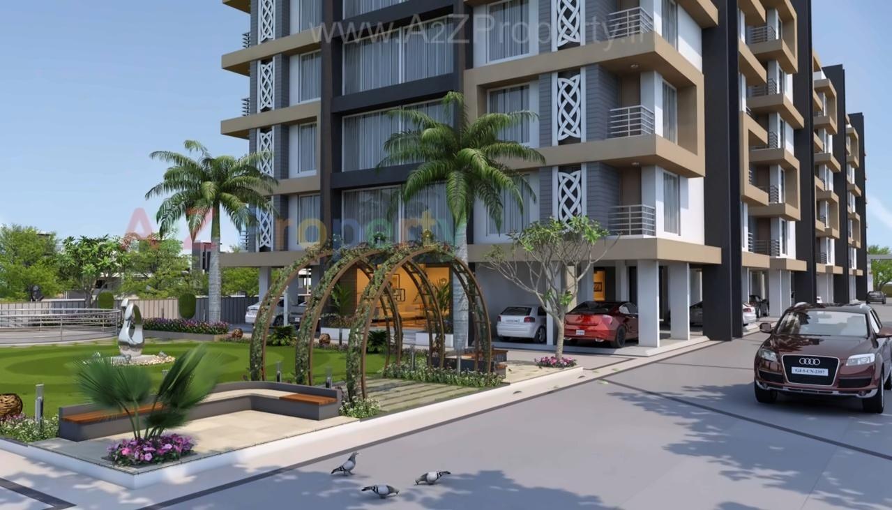 3D Elevation of real estate project Shrungal Homes located at Surat, Surat, Gujarat