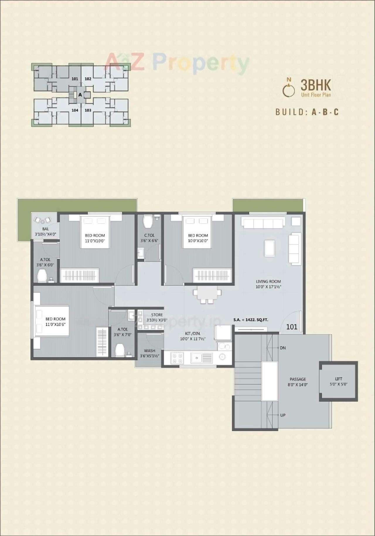 Layout of real estate project Shrungal Homes located at Surat, Surat, Gujarat