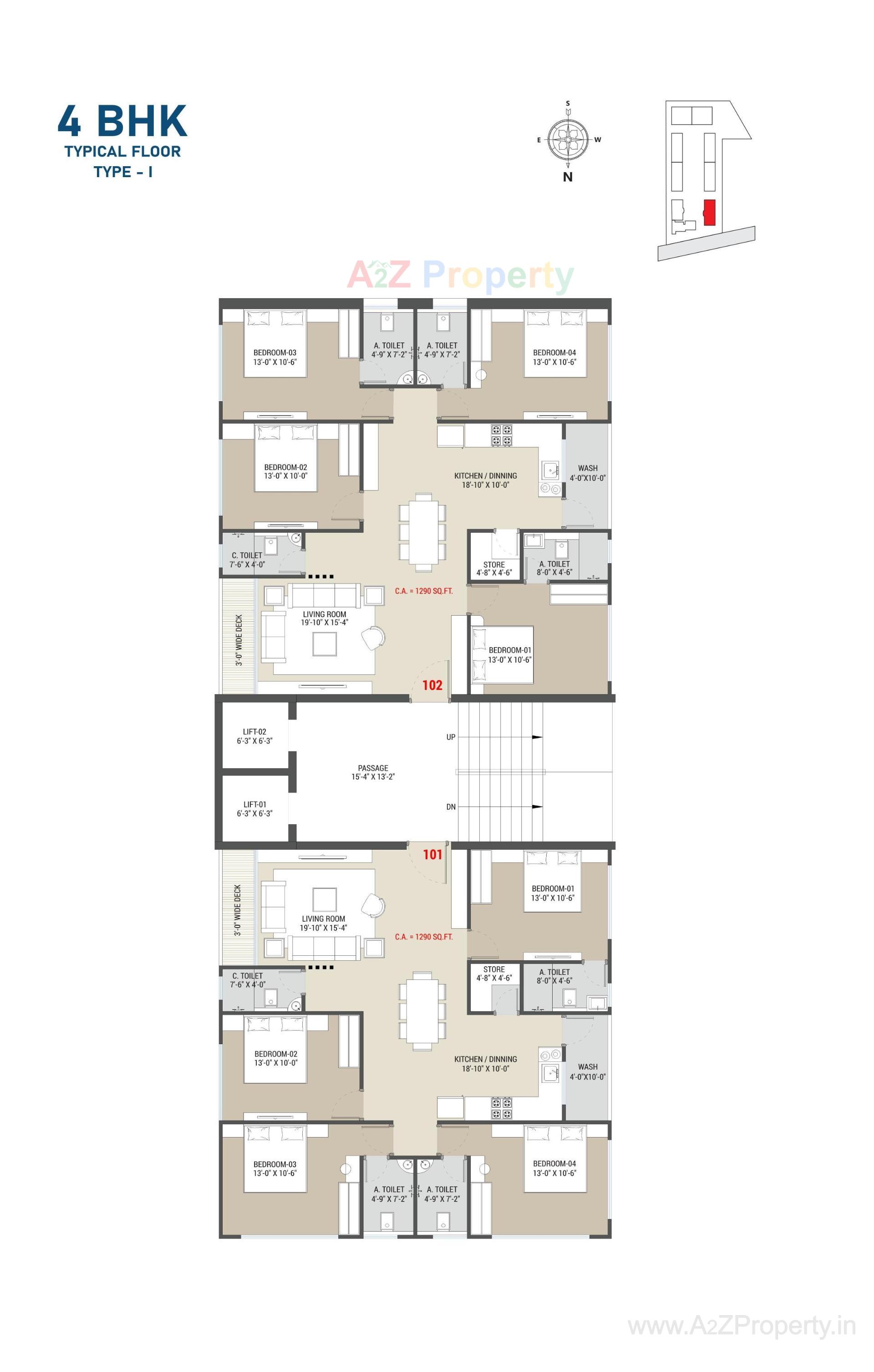Layout of real estate project Shrungal Palace located at Surat, Surat, Gujarat