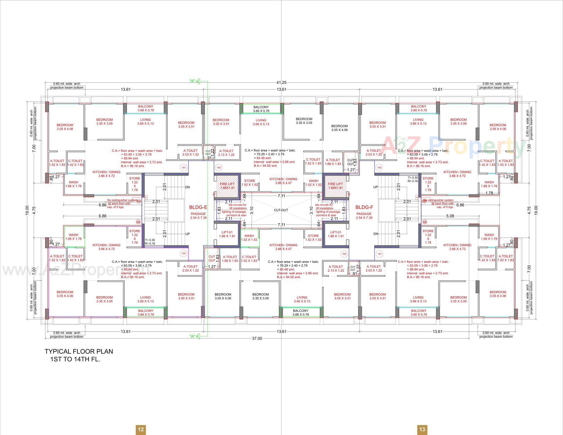 Layout of real estate project Shrungal Palace located at Bamroli, Surat, Gujarat