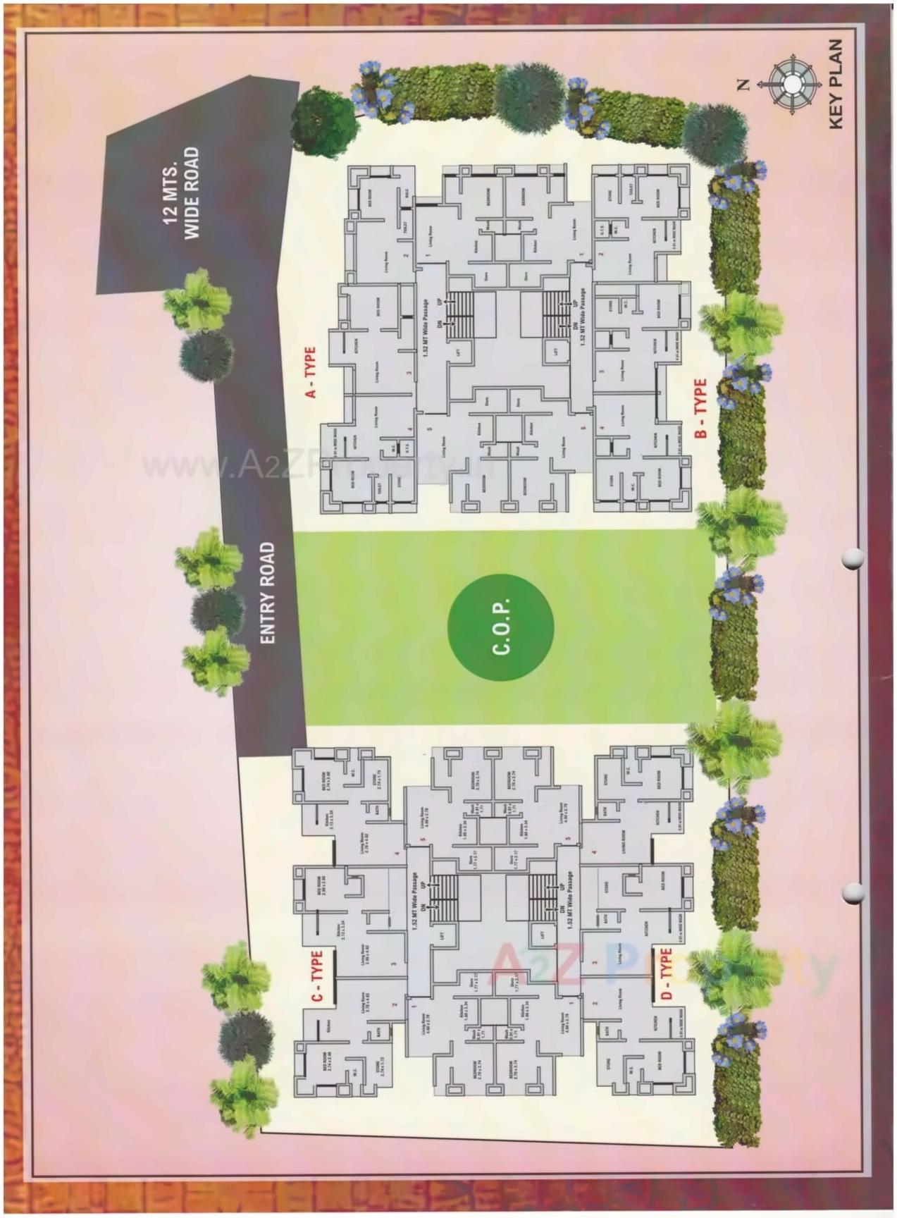 Layout of real estate project Shubh Residency located at Surat, Surat, Gujarat