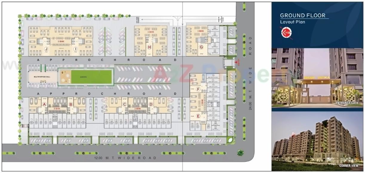 Layout of real estate project Shubh Vatika(i) located at Surat, Surat, Gujarat