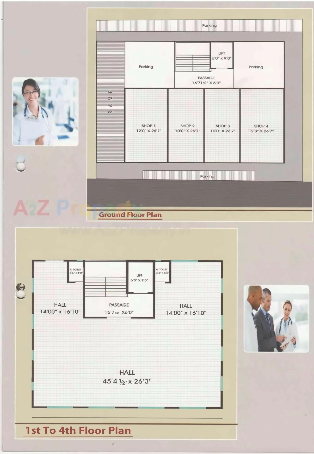 Layout of real estate project Shubham Doctor House located at Varachha, Surat, Gujarat